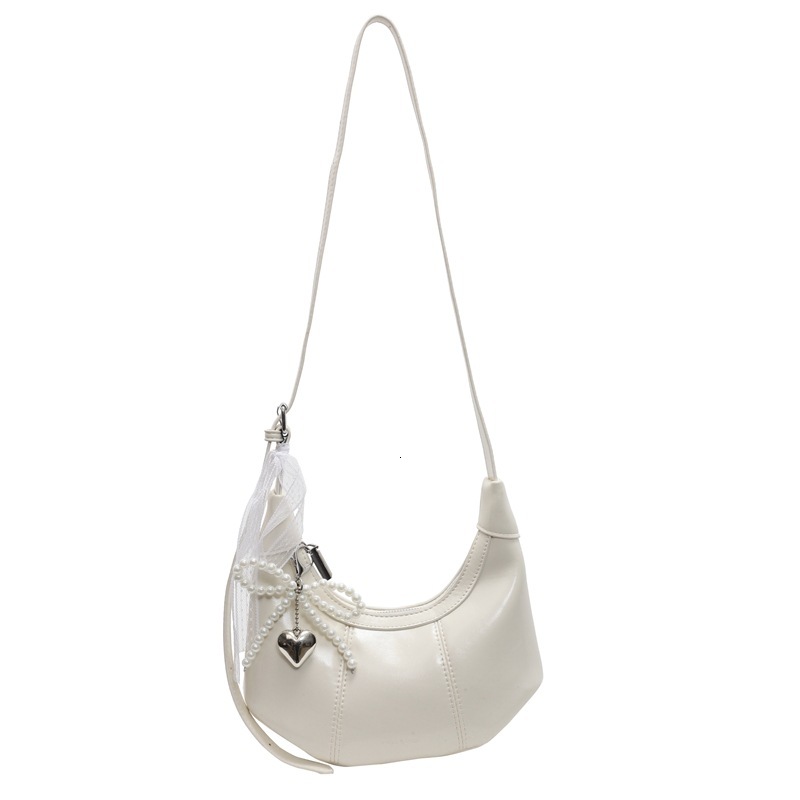 designer High-End Underarm Croissant Bag Women's Single Shoulder Crossbody Small Bag 2025 New Spring Summer Simple Commuter Dumpling Bag