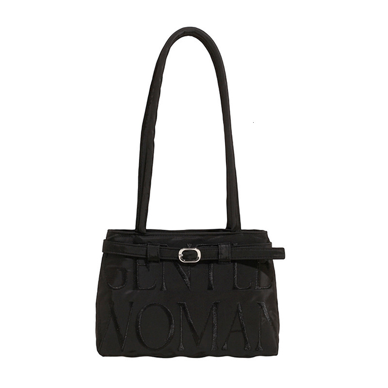 designer casual bag Fashion Niche Design Letter Handbag Underarm Bag for Women 2025 New Versatile Retro Embroidered Shoulder Bag