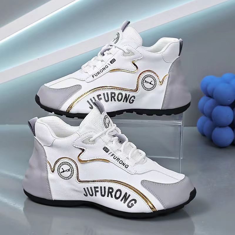 Unisex Sneakers Spring And Autumn Leather Sports Casual Dad Couple Style Casual Shoes Shoes For Women Ddmysaturn
