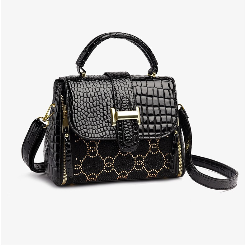 Brand Quality New Style Fashion Crocodile Pattern High-Quality Handbag New Trend Simple Versatile Shoulder Crossbody Bag for Women New Free Delivery D