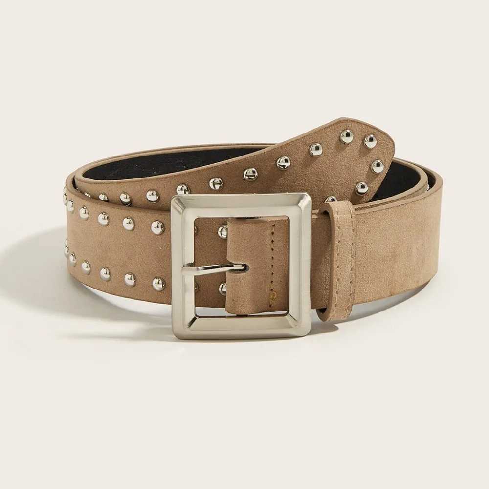 Maillard Style Rivet Belt for Women Cinched Waist and Thin Belt Retro Temperament Belt LR2127 XJ250602