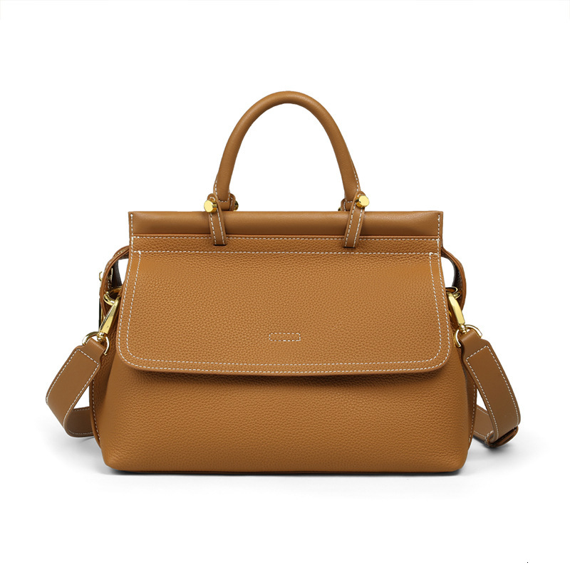 Light Luxury High-end Designer Bag 2025 New Summer Genuine Leather Fashionable Handheld Women's High-quality Large Capacity Single Shoulder Cross