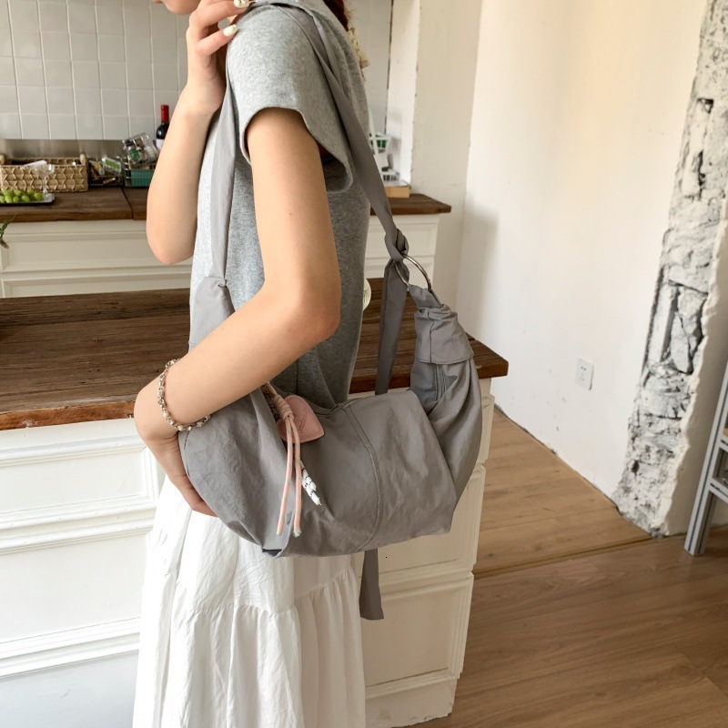 designer Nylon Dumpling Bag Large Capacity High-end 2025 New Korean Style Casual Crossbody Bag Simple Versatile Shoulder Bag for Women