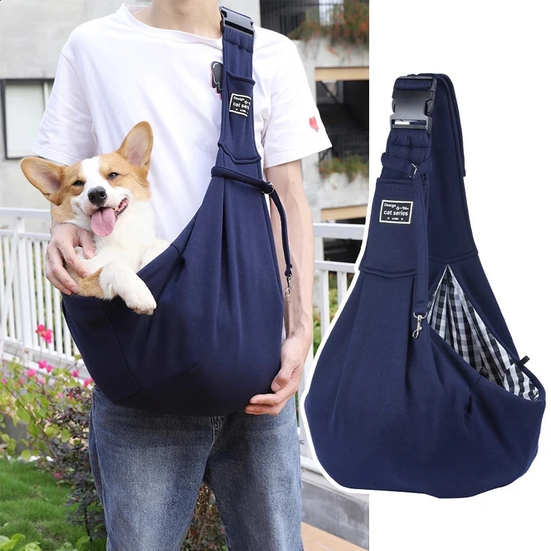 Adjustable Pet Dog Bag Outdoor Travel Puppy Single Shoulder Bags Dogs Comfort Sling Handbag Corgi Puppy Tote Pouch 250526