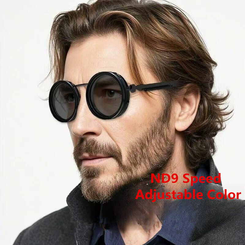 New Style Sunglasses ND9-speed Rotation Adjustable Brightness Reduction Sunglasses Polarized Anti-strong Light Fishing Men's Sunglasses Sport Eye