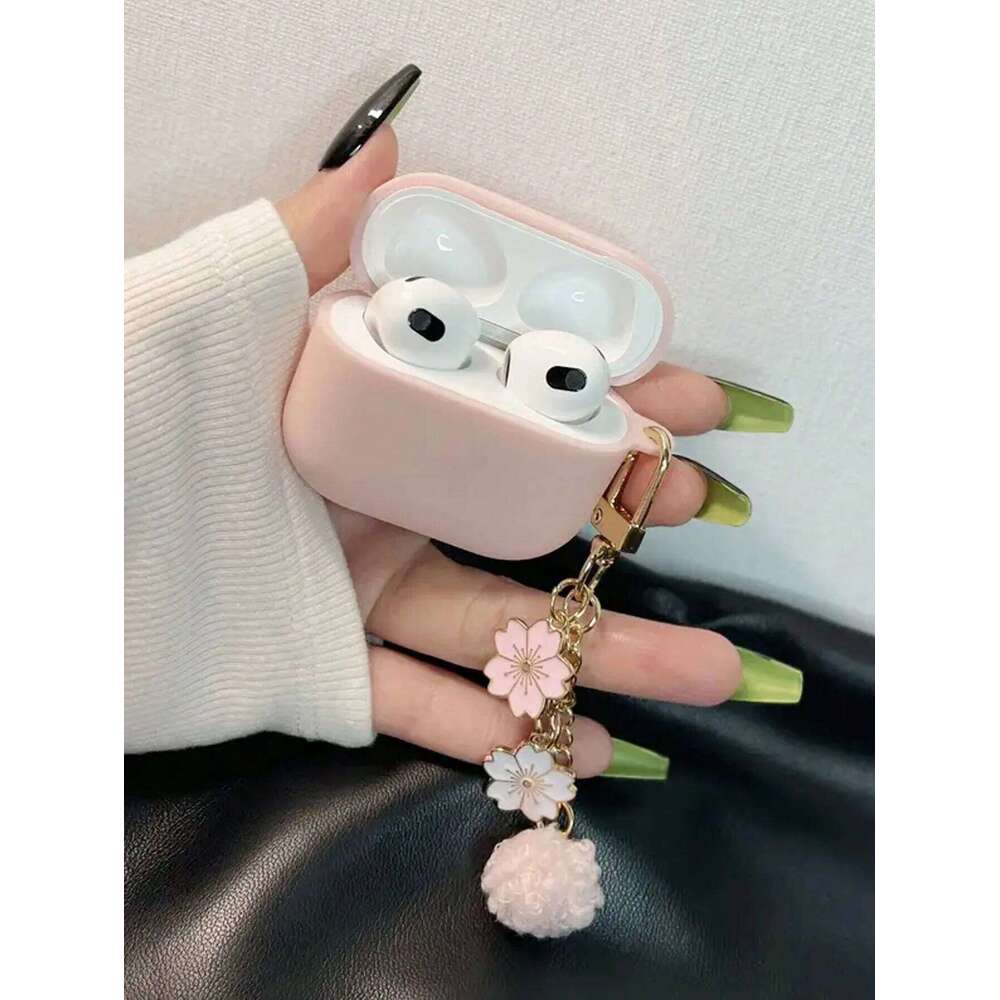 3/4 Cute Flower Keychain Wireless Earphone Cover for Pro/Pro2 Protective Case