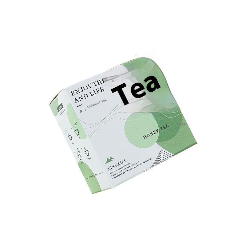 Flower White Tea and Packaging Double Insert Foldable Paper Box Small Batch Color Printing