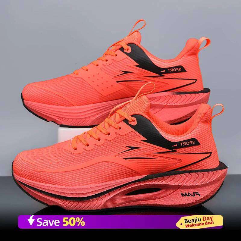 Men Sports Running Shoes Casual Marathon Breathable Lightweight Women's Comfortable Athletic Nonskid Walking Sn eakers Ou tdoors