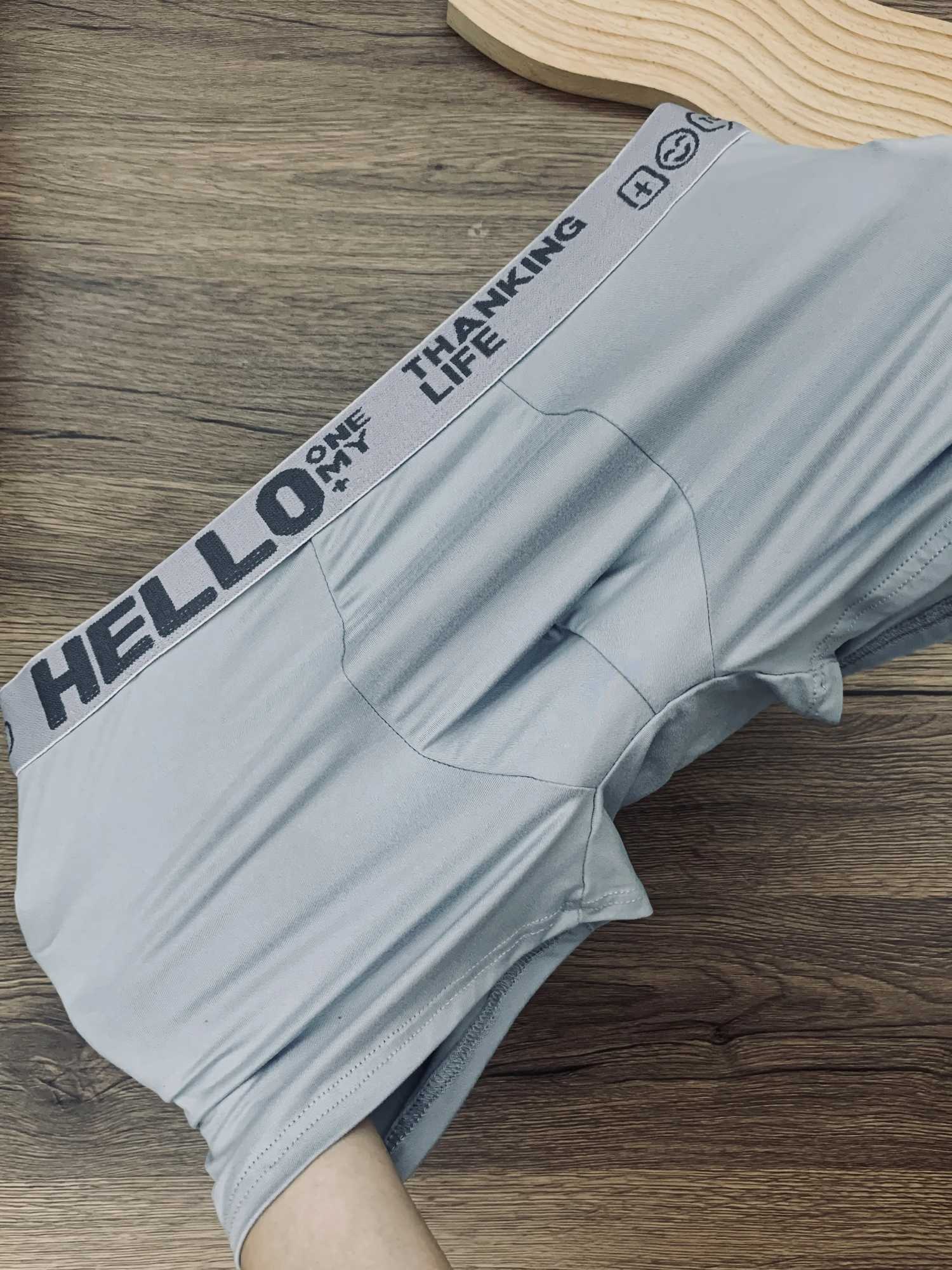 3/5pcs/multi-style mens underwear black and gold printed boxer briefs trendy personality briefs mens comfortable boxers W250603