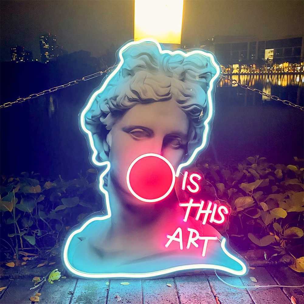 This is Art LED Neon Lights Sign Artwork for Home Bedroom Living Room Studio Bar Space Party Super Cool Scene Lights Wall DecorationXJ250602