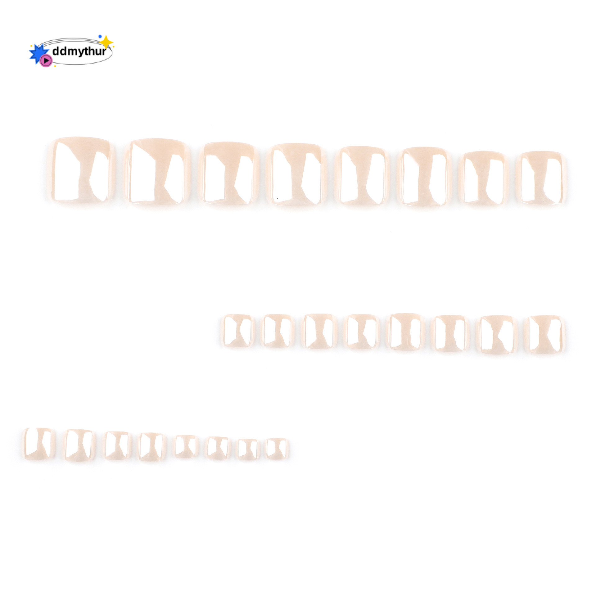 Nails High-end Nude Pearl Wearable Art Hot-selling Toe Nail Pieces ddmythur