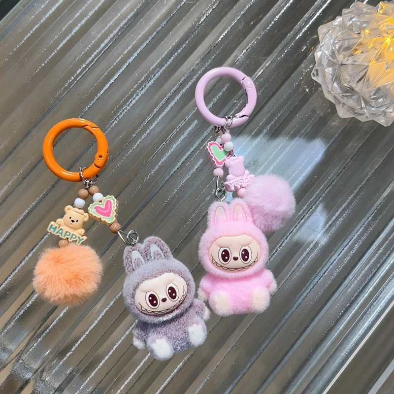 Cartoon Keychain Backpack Keyring Cell Phone Hanging Pendant DIY Couple Mobile Phone Keychain Students Key Ring Pendant GiftsXJ250602