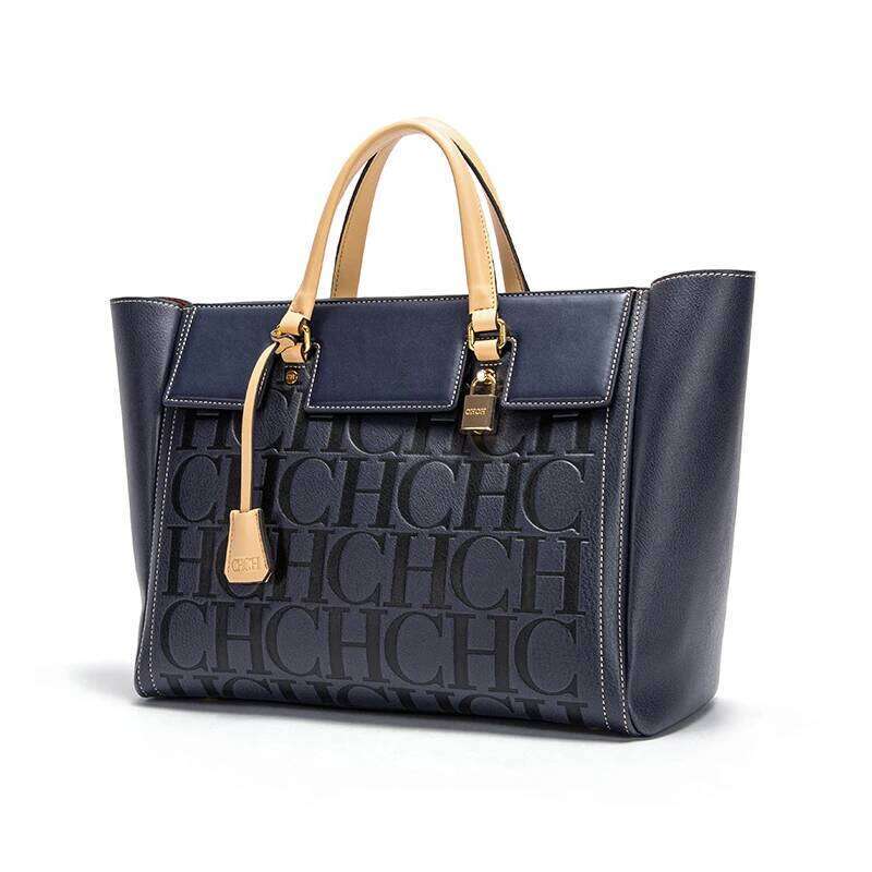 CH Fashion Alphabet Printing Design Shoulder Temperament Versatile Ladies Large Tote Bag Premium Sense Daily Commuter