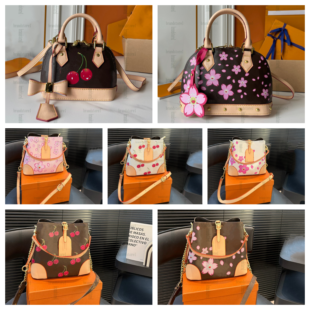 Top Quality Women bags Luxury Genuine Leather Handbag Brand Designer Handbag Calf Single Shoulder Diagonal Handbags M44020 M44022