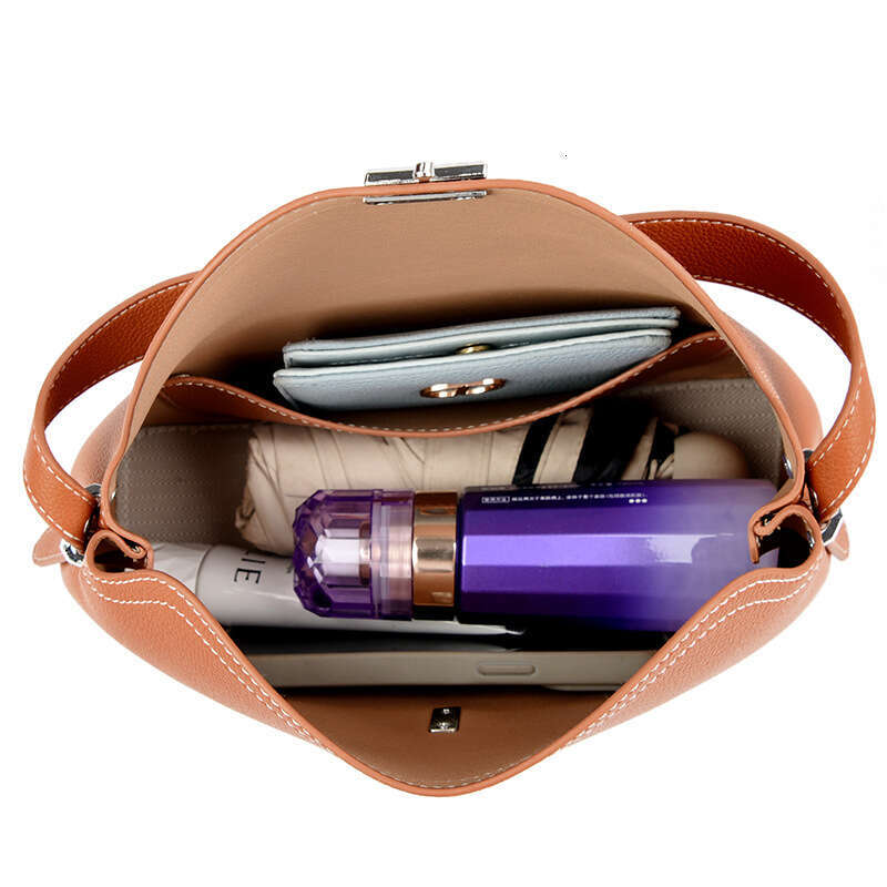 Crossbody Spring Summer New Litchi Pattern for Women Simple Large Capacity Ladies Handbag Daily Commuter Bag