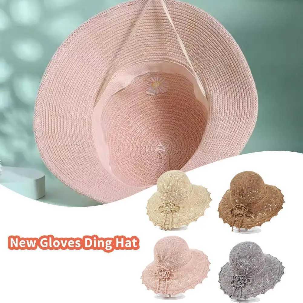 Spring Summer Foldable Sunshade Hat Lady Girls Fisherman Hat Buckets Hat Sunscreen Cap Outdoor Beach Adjustable Cap Women Hat W250602