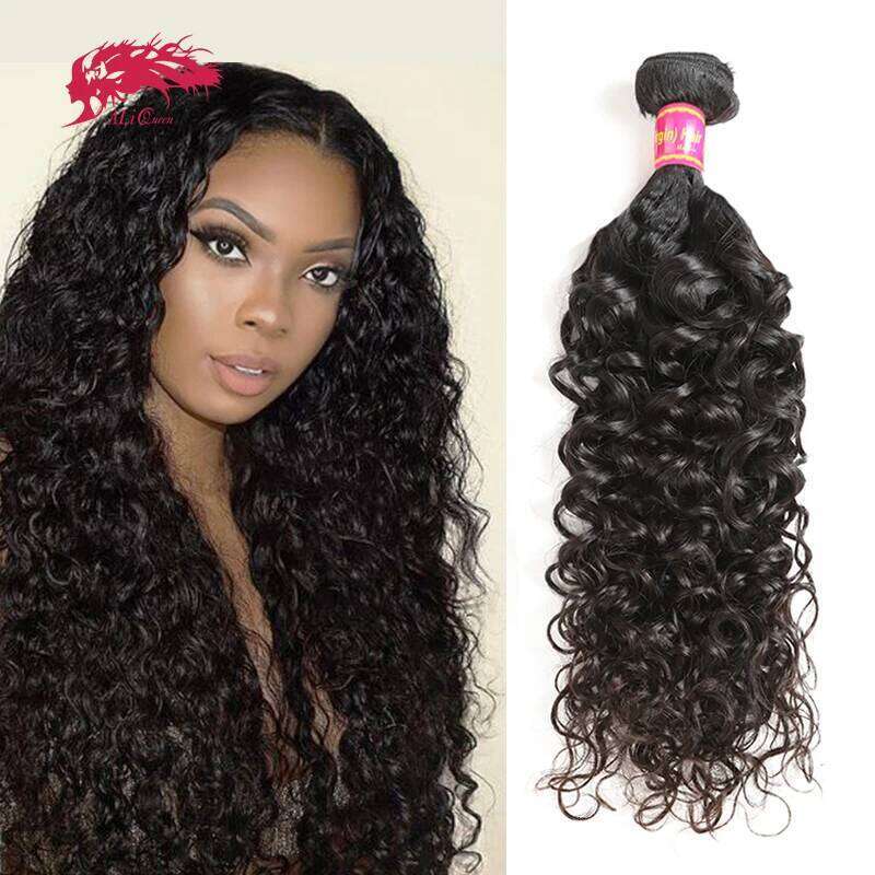 Ship from usa 3/4pcs Brazilian Raw Virgin Weave Bundles 8"~34" Natural Color Water Wave Unprocessed Human Hair Weaving