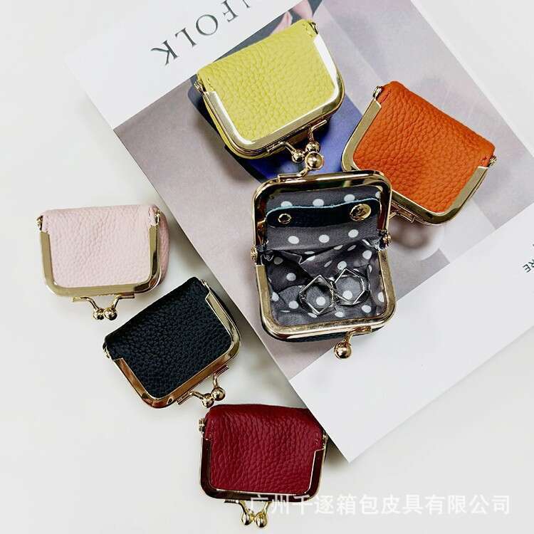 Niche Mini Coin Purse Women, High-End Candy Color Jewelry Box for Necklaces, Earrings, Rings, and Accessories Storage