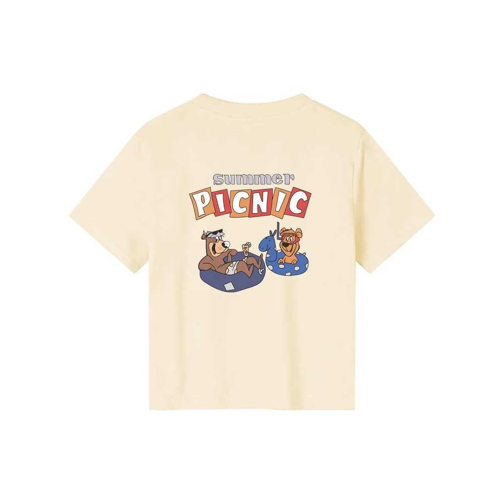Summer short-sleeved T-shirt for boys and girls childrens pure cotton breathable fashionable trendy childrens clothing T250603