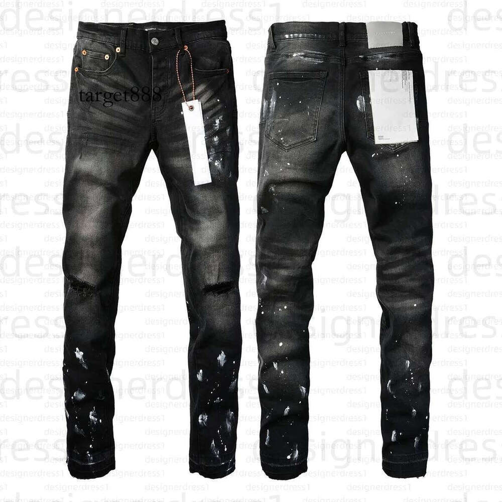 Mens Trousers Purples jeans for mens women Denim Designer Jeanse Men Black Pants High-end Quality Straight Retro Ripped Biker Jean Slim Fit Motorcycle 3d0