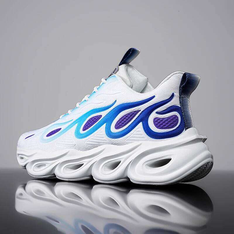 YRZL Men's Breathable Casual Sports Lightweight Non Slip Running Shoes Thick Bottom Comfortable Sneakers for Men