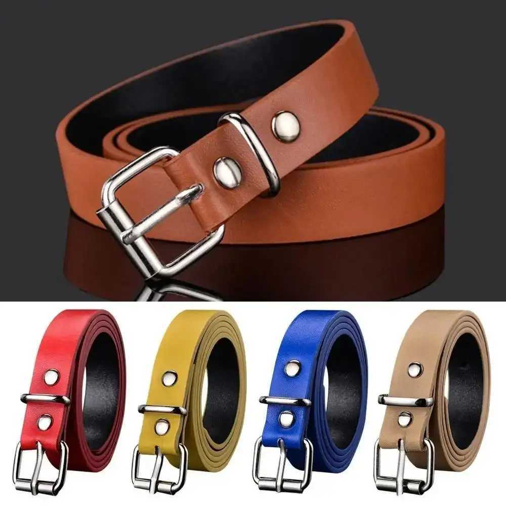 1pcs Children PU Leather Belts Boys Girls Kid Waist Strap Waistband Metal Buckle For Jeans Pants Trousers Dress Adjustable Belt XJ250602