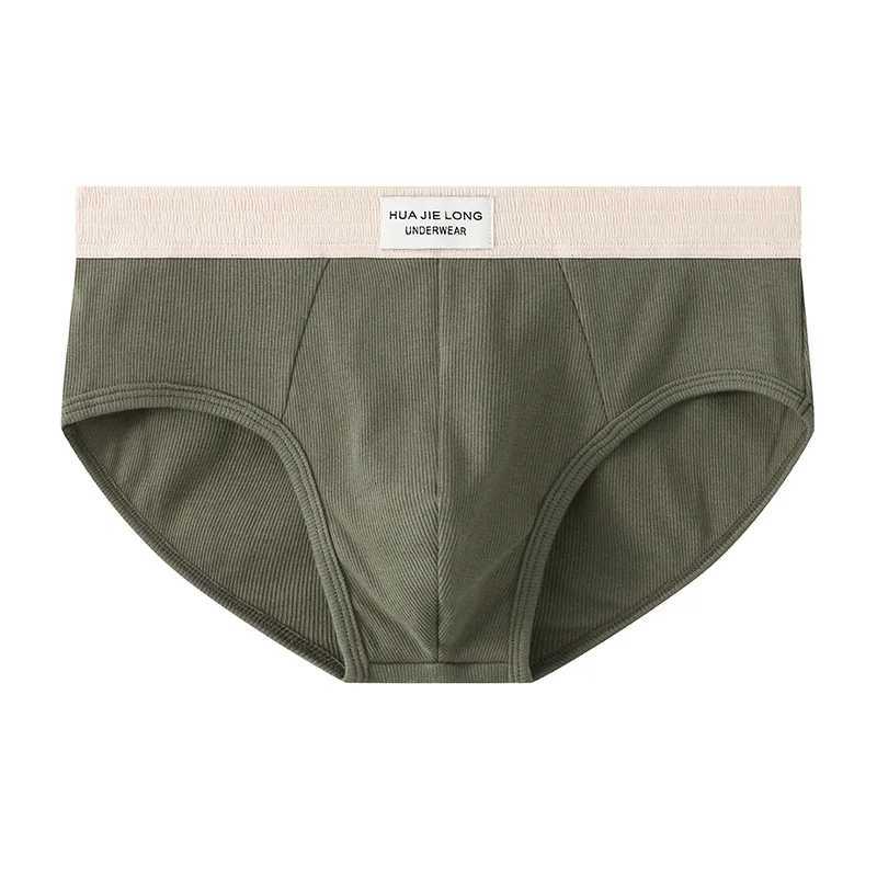 EXILIENS New Sexy Soft Waistband Solid Cotton Underwear Men Brief Breathable Mens Briefs Comfortable Man Shorts Size M-3XL B6242 W250603