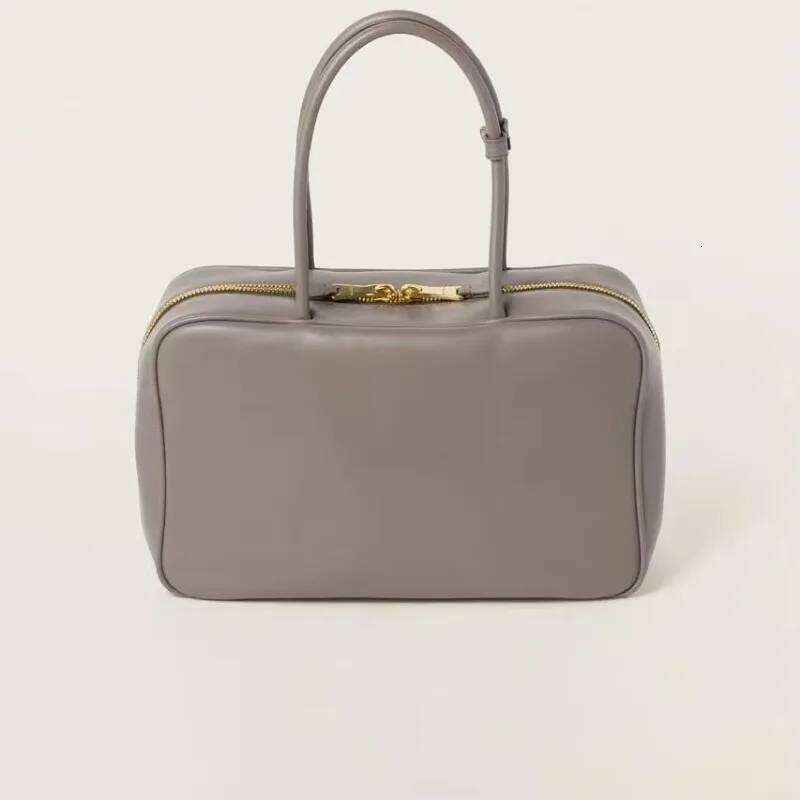 High Quality Matte Suede Single Shoulder Handbag Briefcase Large Capacity Women Bag Retro Boston Wallet Bowling Hobo Bag