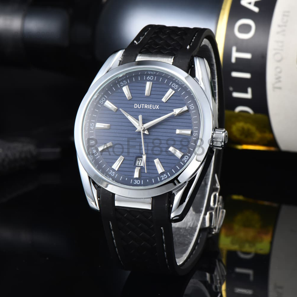 2026 Hot Luxury Watches for Men Sport Quartz Wristwatch Popular Rubber Strap Automatic Date Daily Waterproof Business Male Clocks for Gift Wholesale