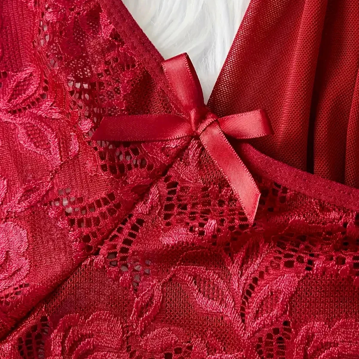 Exotic Cotumes Transparent Dress Erotic Pajamas Set Lace Sleepwear For Women Babydoll Sexy Lingerie Nightdress Open Bra 250603