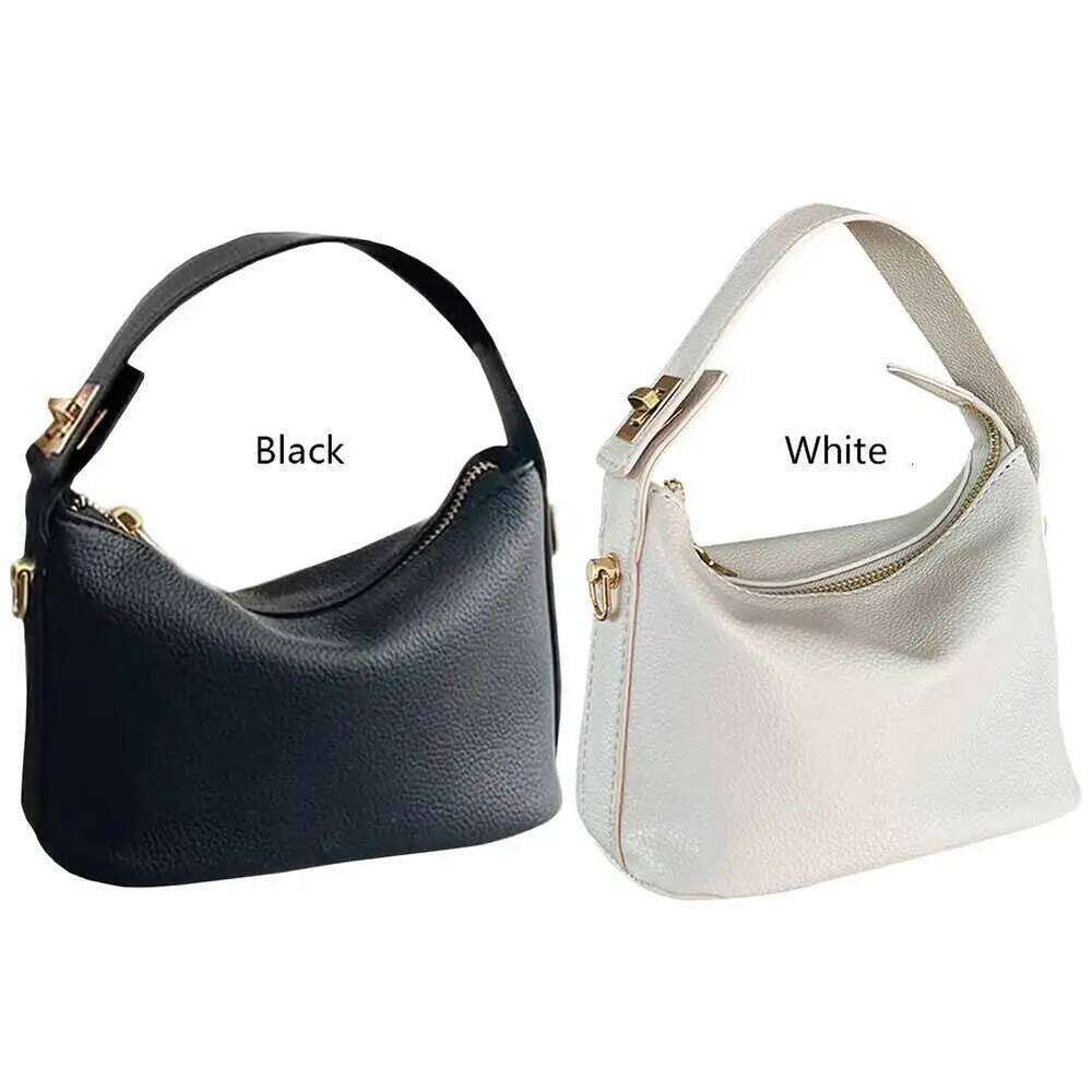 Women's Bags Designer Women Versatile Small Solid Color PU Mini Purses Chic Style Top-Handle Handbags Underarm All-Match Shoulder Bag
