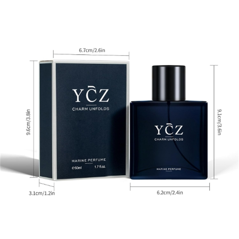 Ycz Charm Unfolds Marine Perfume for 1.7 oz Long Lasting Eau De Parfum Cologne For Men Oriental Woody Fragrance - Ideal Special Ocns