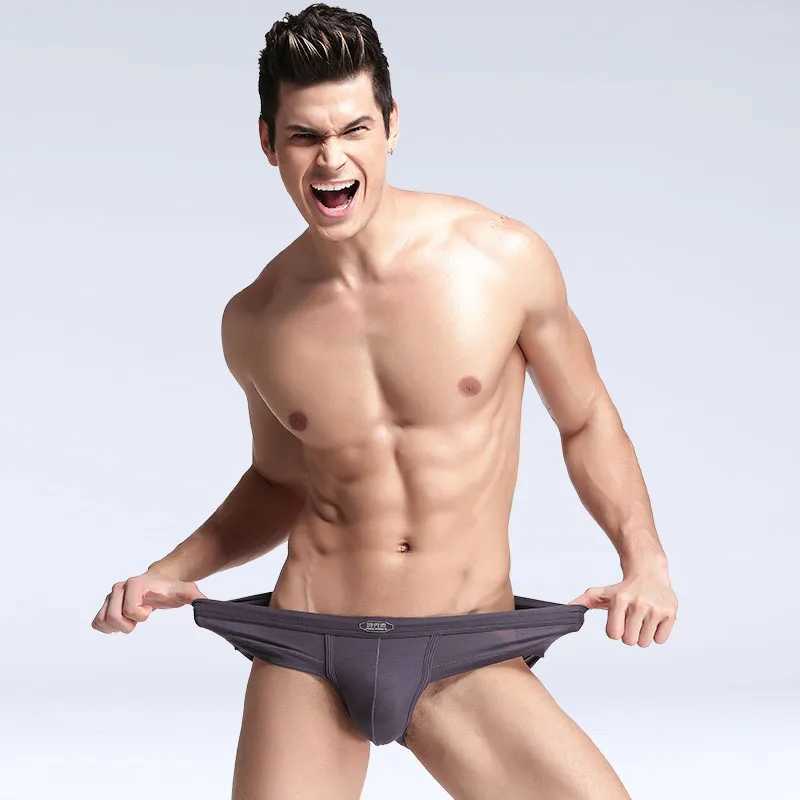 Mens Underwear U-Convex Modal Briefs Mens Sexy Pouch Sports Sweat-Absorbent Breathable Mid-Waist Shorts W250603