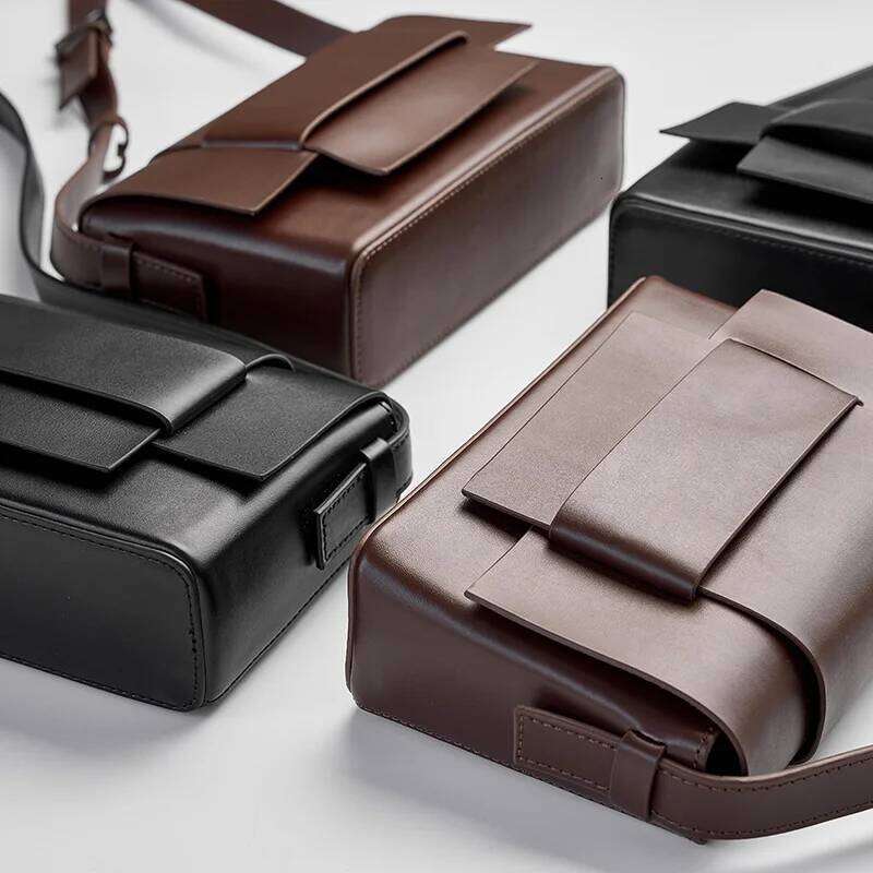 Crossbody Soft Leather Woven Small Square Tofu Bag, Niche Design, Single Shoulder Fashionable Cowhide Women's Bag
