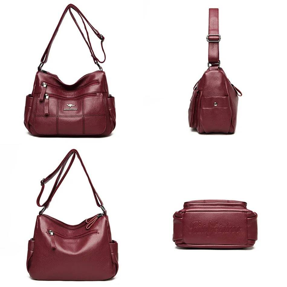 Genuine Brand PU Leather Sac Designer Shoulder Crossbody Hand Bags for Women 2022 Purses and Handbags
