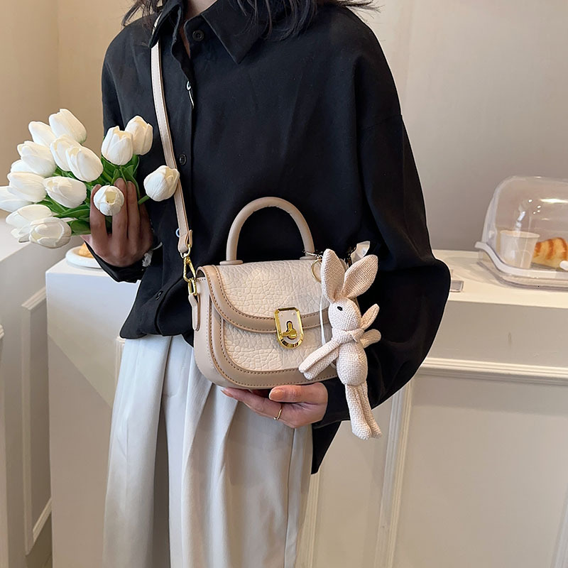 designer High-end Stone Texture Trendy Fashion Handbag for Women 2025 New Simple Versatile Casual Shoulder Crossbody Bag