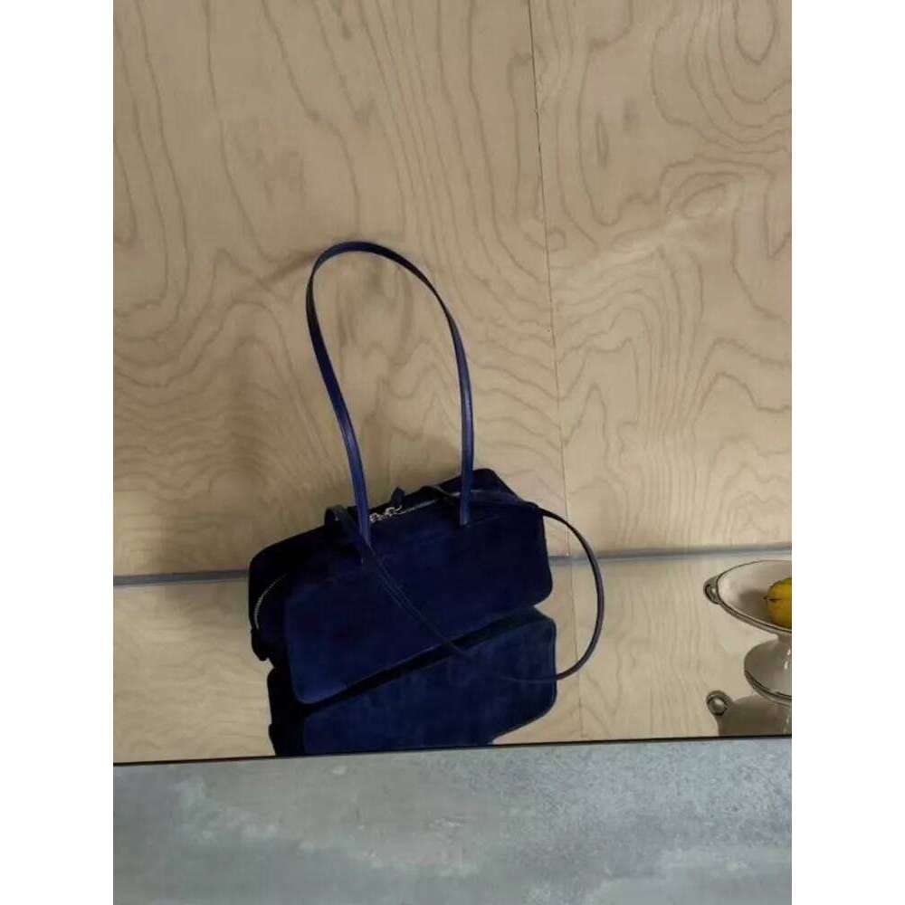 Office Women Genuine Leopar Fashion Classic Shoulder Zipper Softshell Suede Leather Large Capacity Commuting Underarm