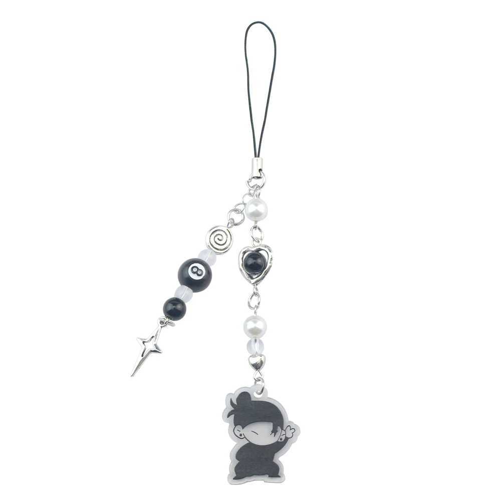 Anime Keychain Cosplay Geto Suguru Satoru Gojo Matching Jujutsu Phone Charm Accessory Pendant Keyring Bag Jewelry Gift XJ250602