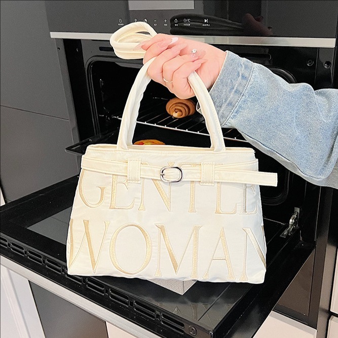 designer casual bag Fashion Niche Design Letter Handbag Underarm Bag for Women 2025 New Versatile Retro Embroidered Shoulder Bag