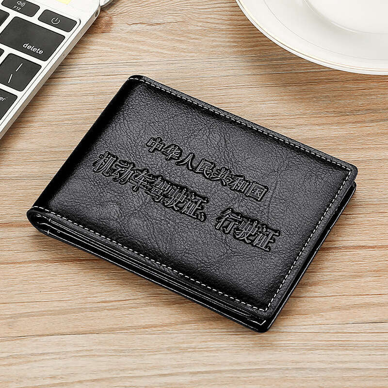 Upgraded Genuine High-end Driver's Holder, Unisex Oil Wax Leather Motor Vehicle Driving License Book Document Holder
