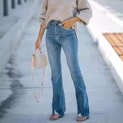 Fashion Slim Fit Stretch Jeans For Women Ladies B5
