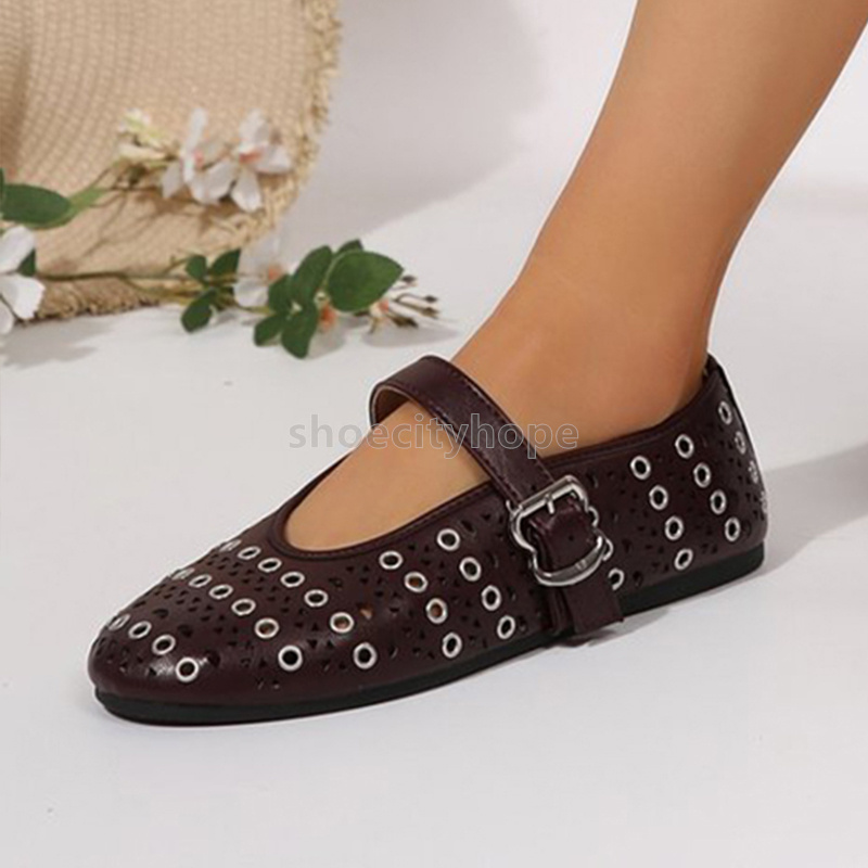 designer sandals flat heels womens sandal shallow mouth mary jane shoes loafers fashion luxury breathable hollowed-out sandale elegant daily ladies si