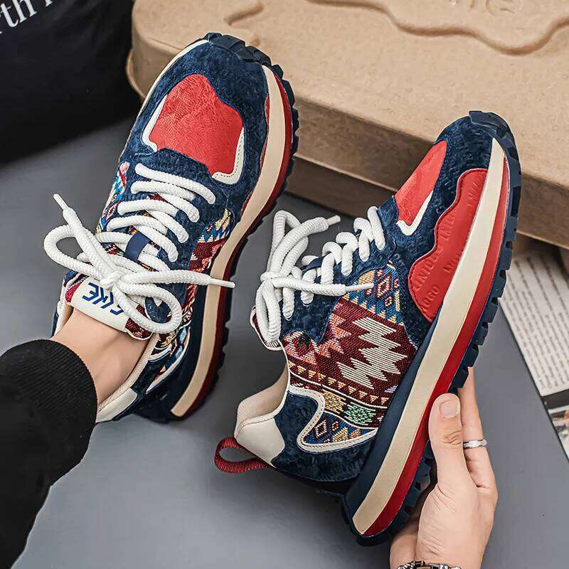 New Fashion Men Sneakers Lightweight Thick Soled Casual Non-Slip Tennis Sports Shoes Athletic Zapatillas Hombre