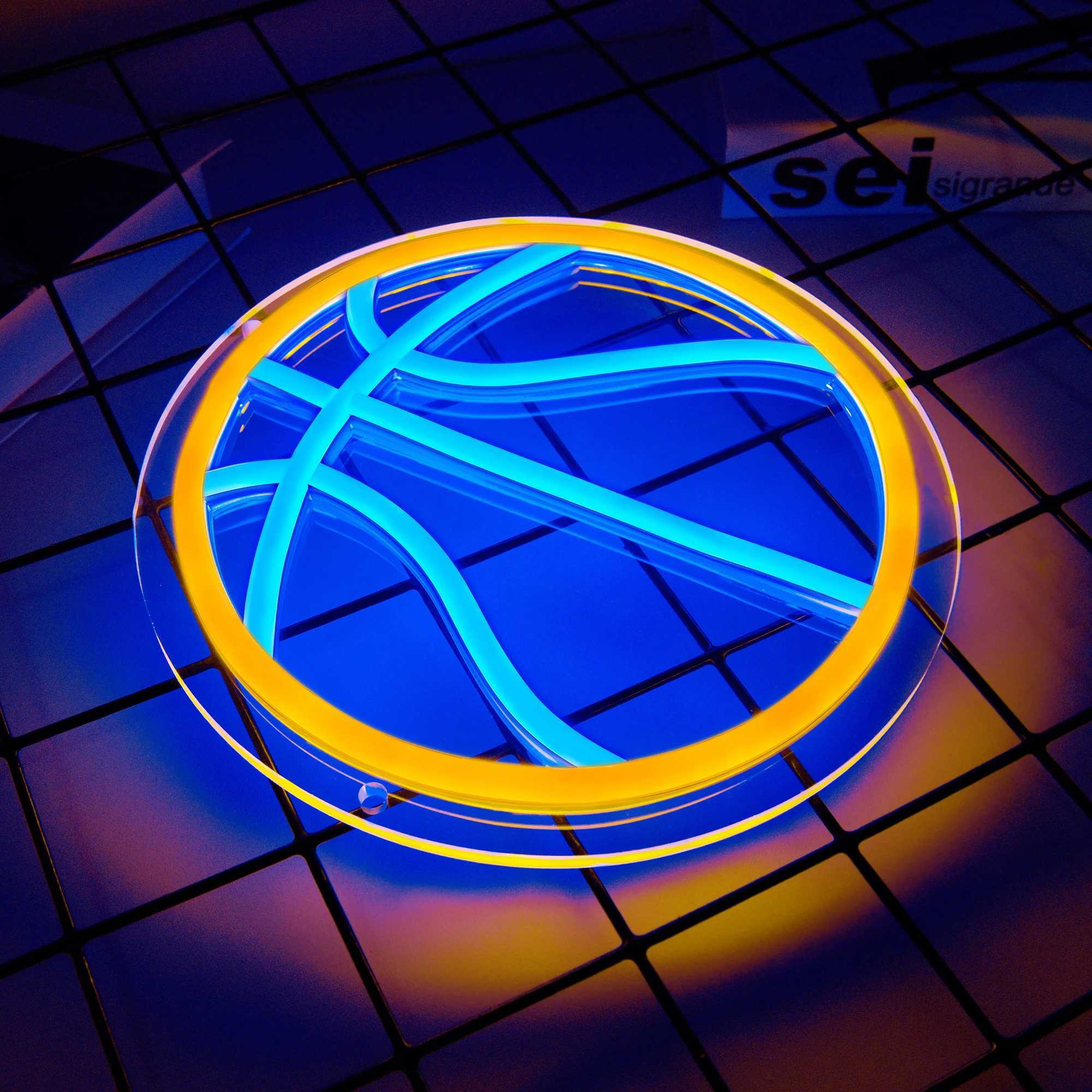 Basketball Neon Signs Basketball LED Neon Light Wall Neon Lights Cool Neon Sign for Room Bedroom Birthday Signs Kids Gift XJ250602