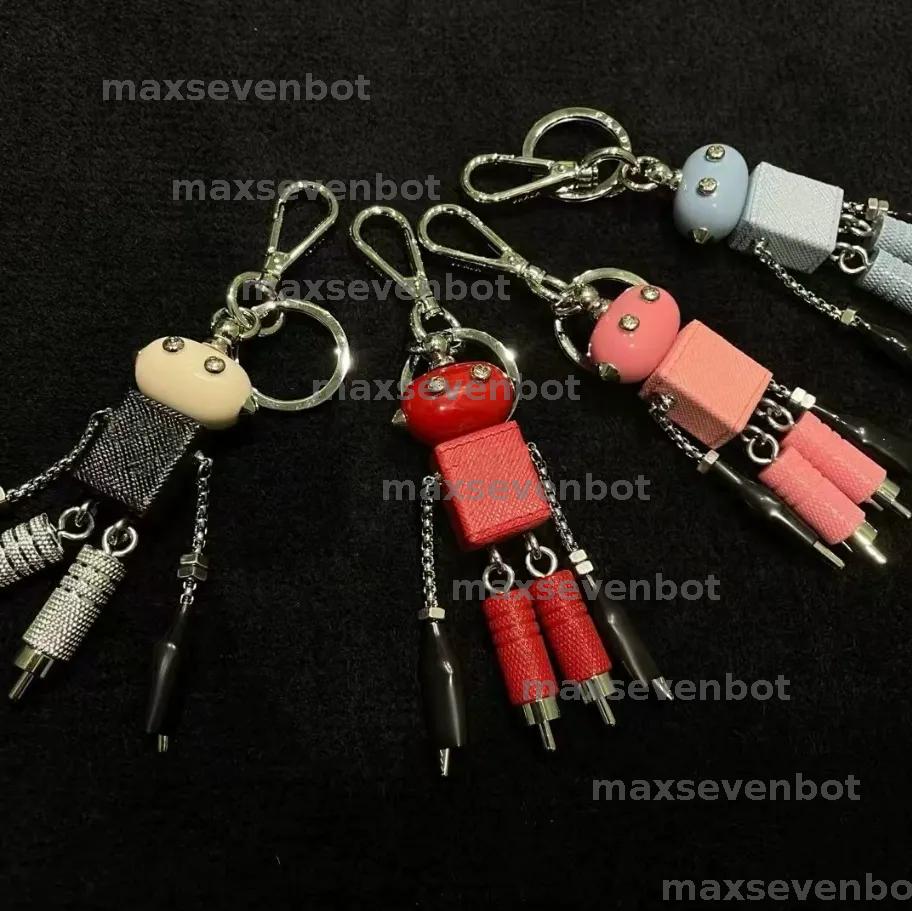 Luxury P Key Chain Designer Purse Charm Bag Charm Luxury Keychain Personalized Robot Pendant Handbag Charm For Women Men Accessories Key Chain Gift
