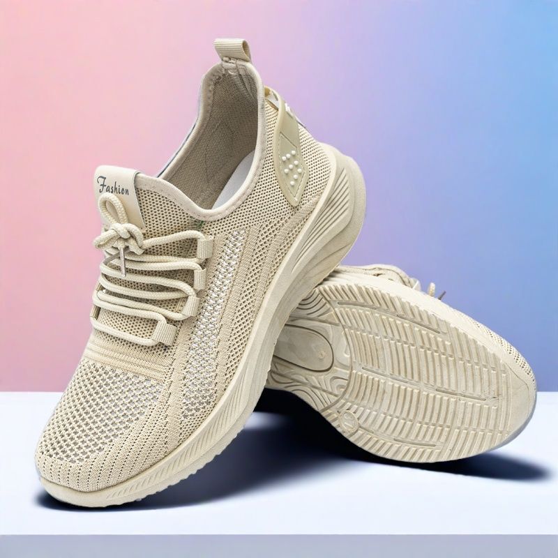 Casual Shoes Spring Summer Thin Mesh Hollow Breathable Casual Sports Flyknit Soft Sole Lightweight Women S Running Shoes Ddmysaturn