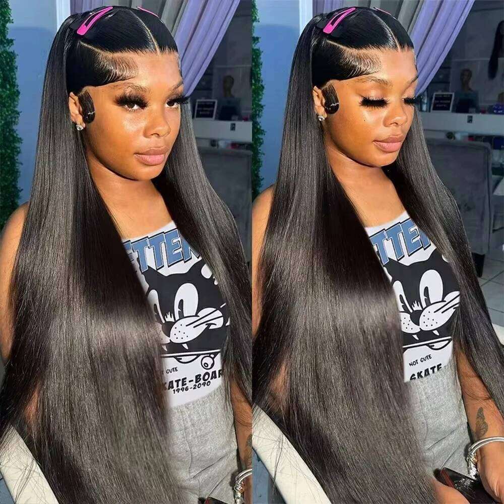 250Densit Bone Straight 13x6 360 Full HD Transparent Wigs Brazilian 13x4 Lace Front Human Hair Wig For Women