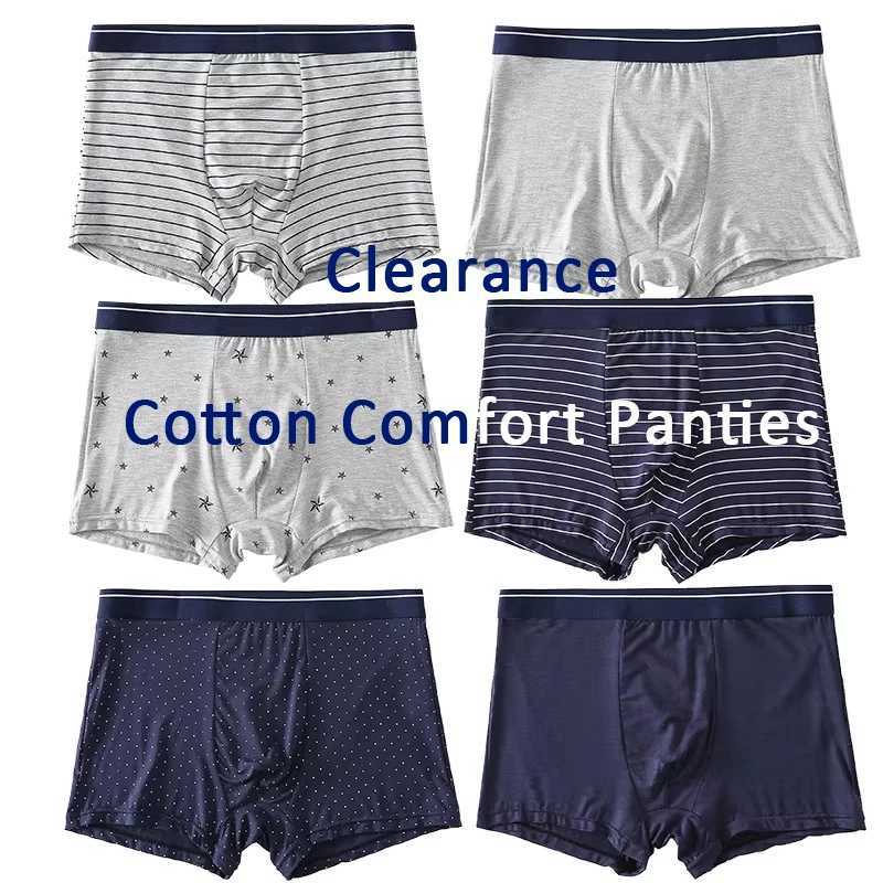 Mens Panties Underwear Boxers Breathable Man Boxer Underpants Comfortable Male Brand Shorts Elastic Wide Waistband Euro Size W250603