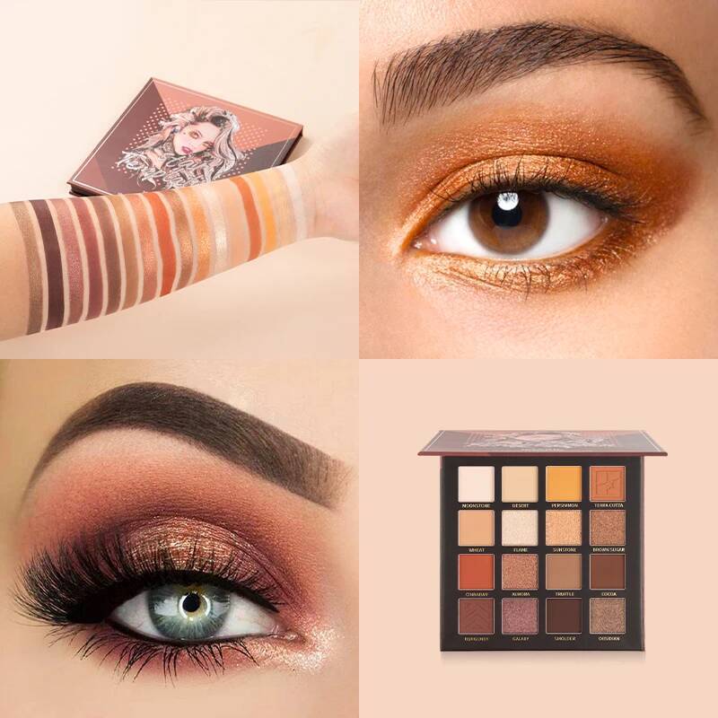 IMAGIC Eyeshadow Matte Make Up Palette Highlight Blus Shimmer Pearlescent Waterproof Eye shadow Powder And Body Paint
