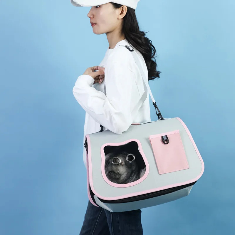 Cat Bag Portable Dog Tote Bag Breathable Backpack Small Dog Foldable Cat Large Space Travel Transport 250526